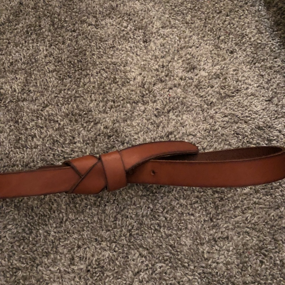 Loft Genuine Leather Knotted Belt